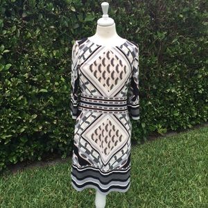 COPY - Calvin Klein Geometric Black/Grey Dress Size 6 NWT